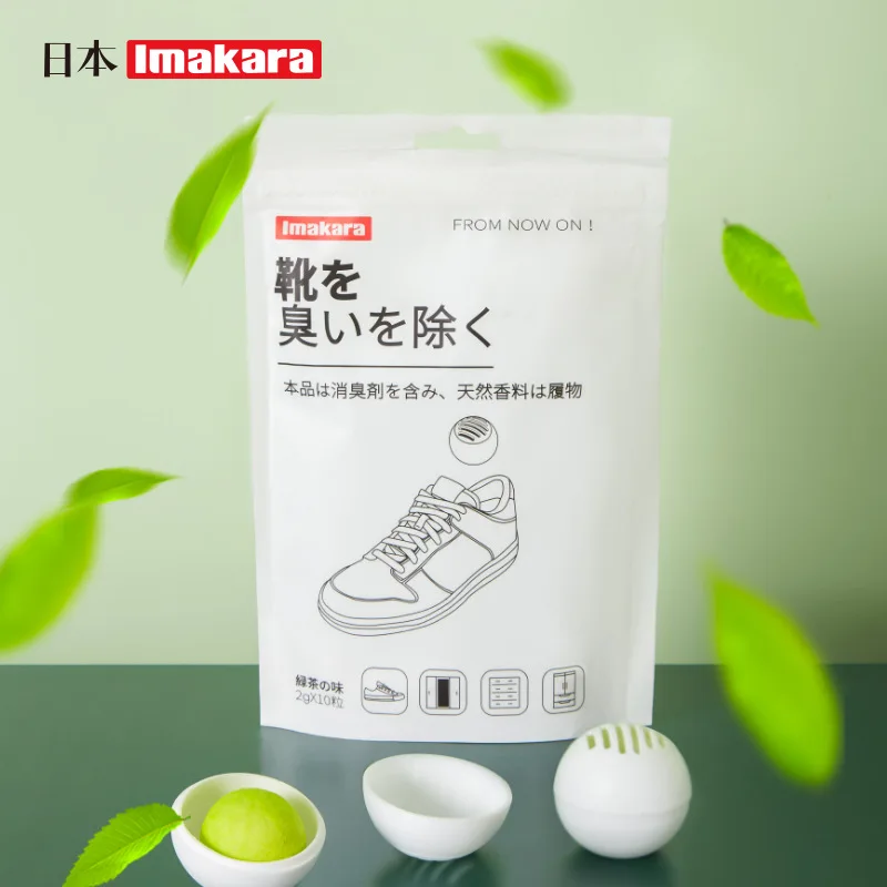 Japan Deodorizer Balls for Sneaker, Perfume Balls for Shoes, Gym Bag Locker and Cars, Neutralizing Odor Shoe Freshener