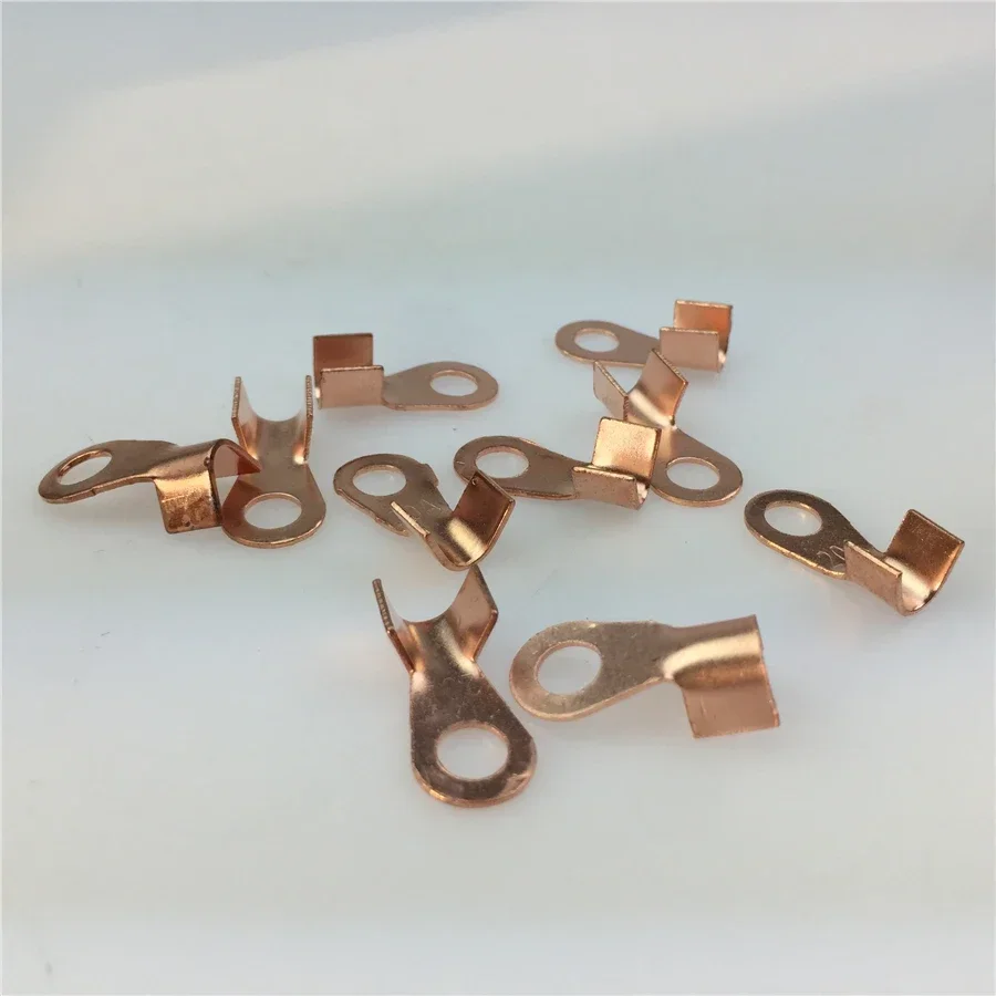 Electric car motorcycle  20A thick piece of pure copper material battery ear, line ear, 6.5mm aperture