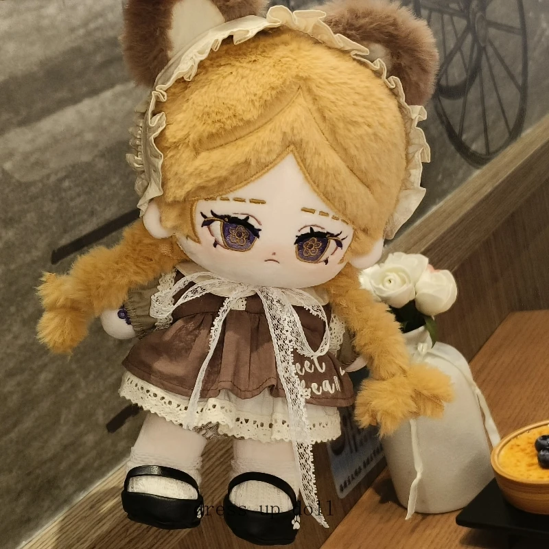 

20cm Anne Lester Dolls Identity V Anime Girl Figure Plush Cotton Doll Body Cosplay Cartoon Dress Up Stuffed Plushie Toys Gift