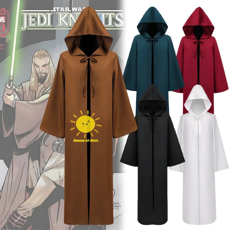 BEAST KINGDOM película Star Wars Cosplay Caballero Jedi disfraz de Cosplay capa con capucha generosa Caballero Jedi Halloween carnaval Cos Unisex