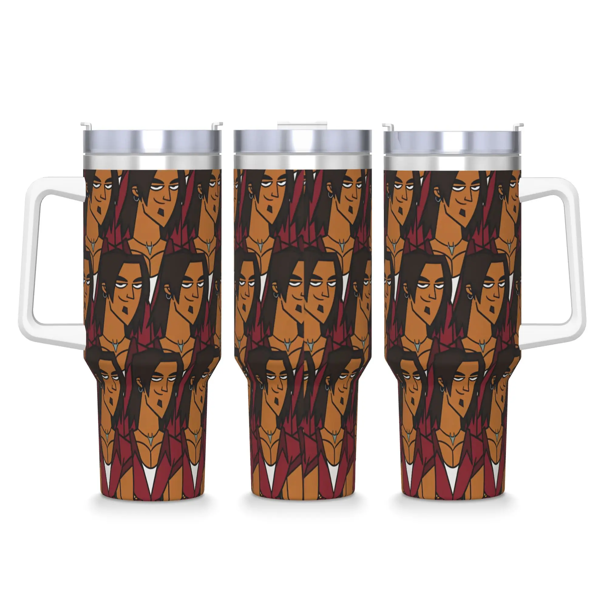 Totals Dramas Characters Stainless Steel Tumbler Camping Thermal Cups With Straws and Lid Large Mugs Cup Hot Drinks Water Bottle