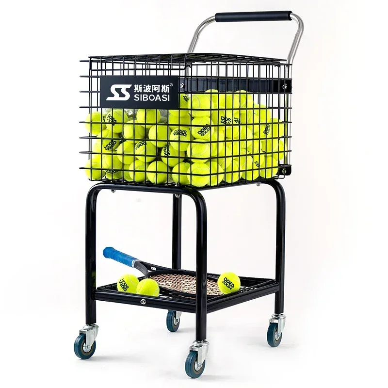 Tennis Cart Loading ,with Four Wheels ,Ball Basket,in The Great Outdoors