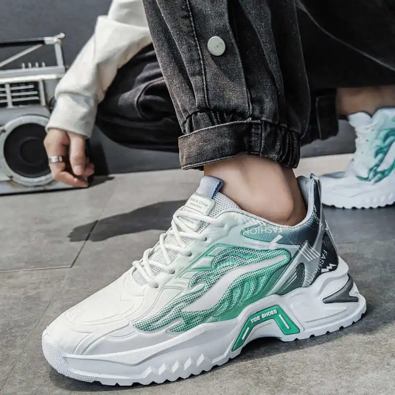 

Super Lightweight Ribbon Stylish Men's Sneakers Running Novelty Sports Shoes Brown Tennis 2025outdoor Designer Twnis Tens