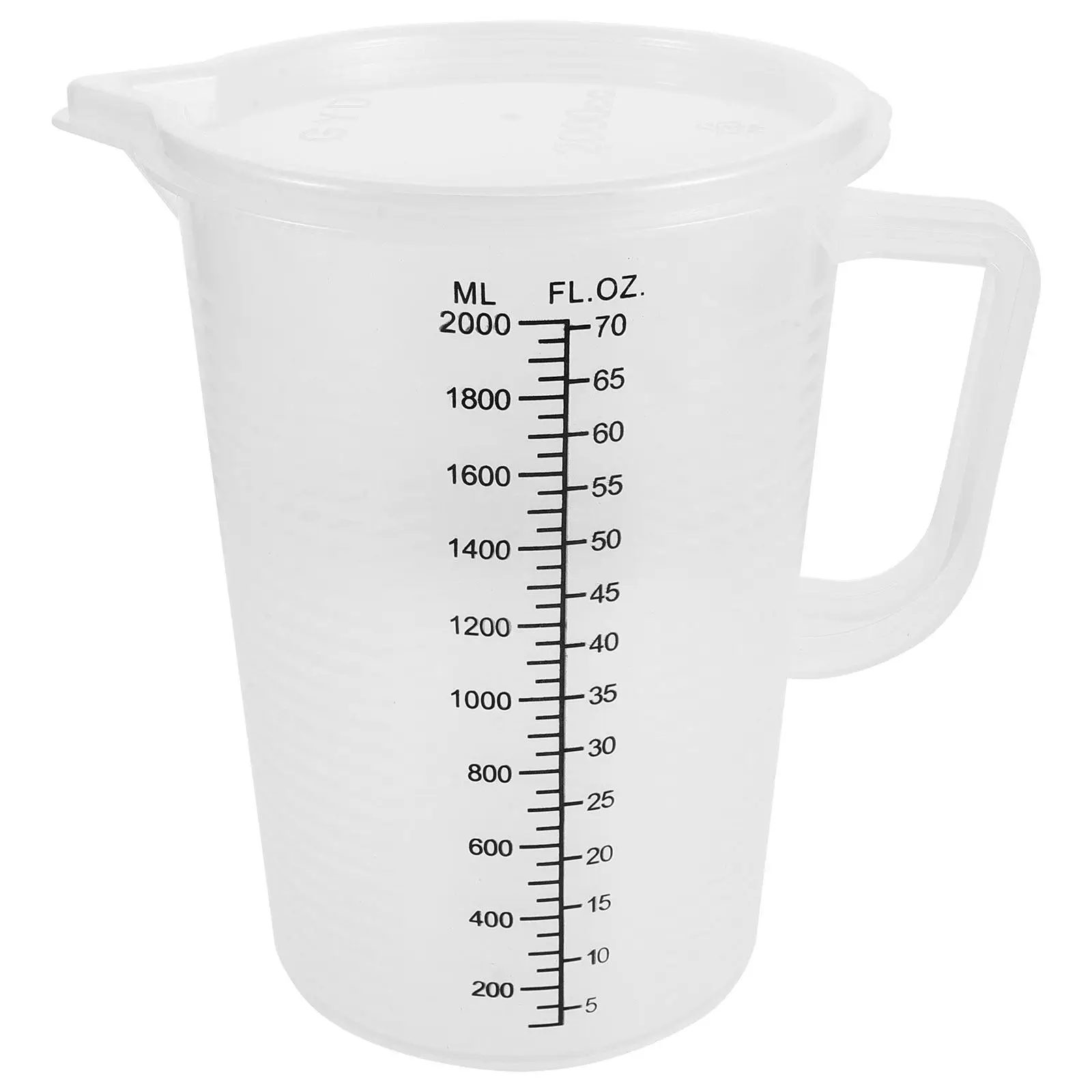 2.0L Measuring Cups Double Sided Graduations Baking Pastry Utensil Clear Container Home Mixing Transparent Cooking For Kitchen