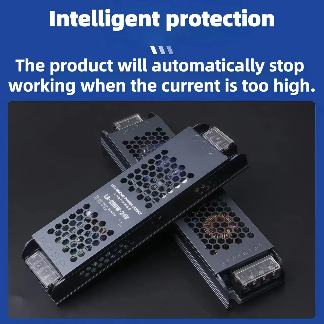 DC 12V 24V LED Power Supply AC190-240V Mute Lighting Transformers 60W 100W 200W 300W 400W LED Light Driver Power Adapter