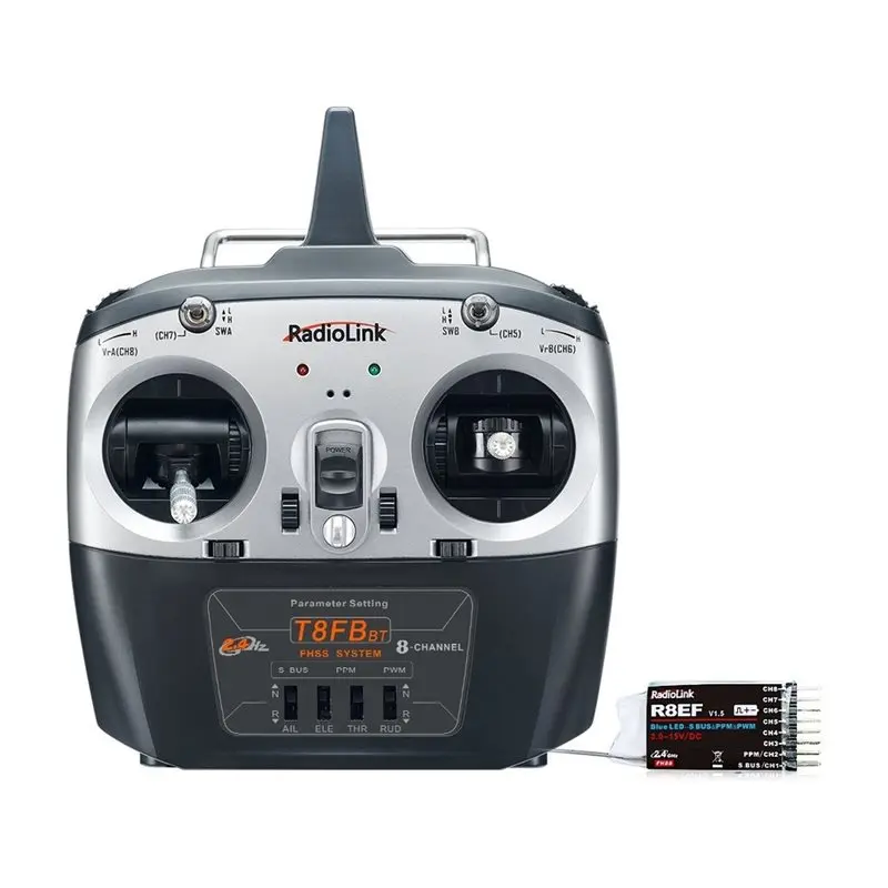 Radiolink T8FB 8CH 2.4Ghz Transmitter R8EF Receiver FHSS 2000M Range SBUS/PWM For Drone RC Airplane Car Boat