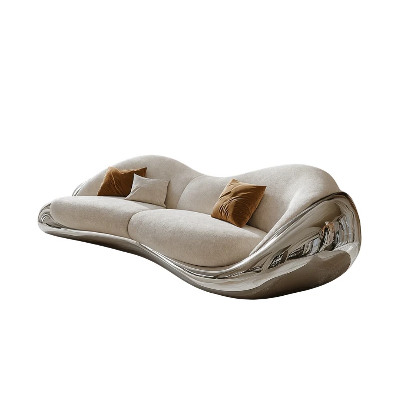 Sofa villa living room light luxury furniture fabric sofa