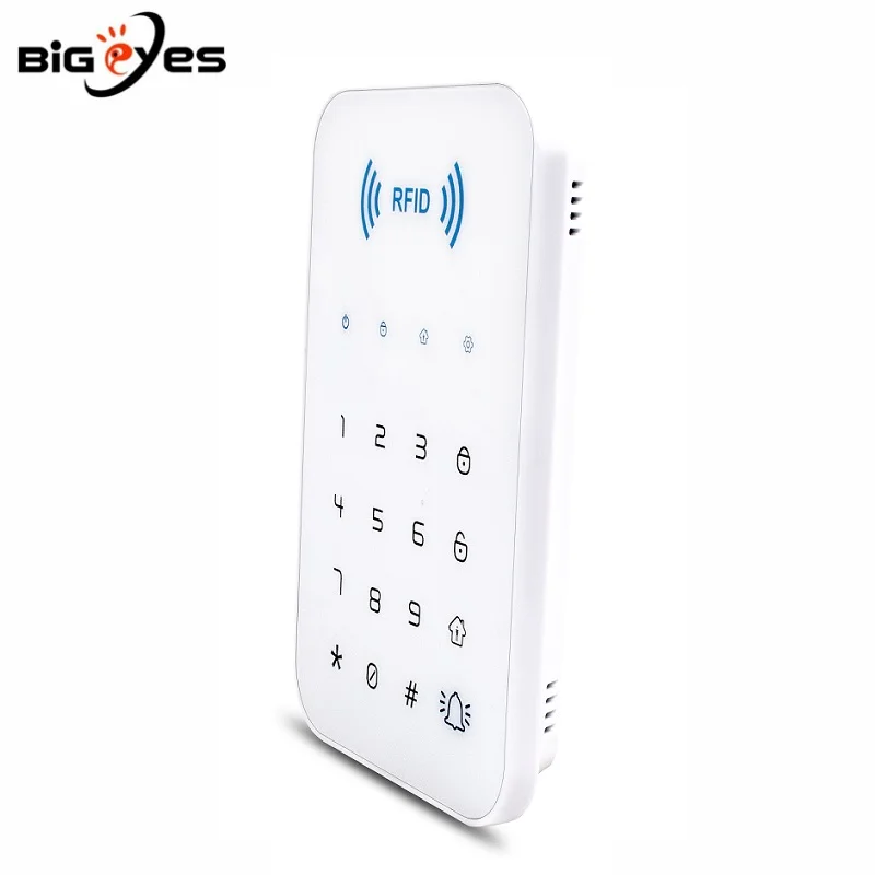 433MHz Wireless Touch Keypad Support RFID Tags Wireless Password Keybord for PGST Security Intruder Alarm System Burglar Alarm