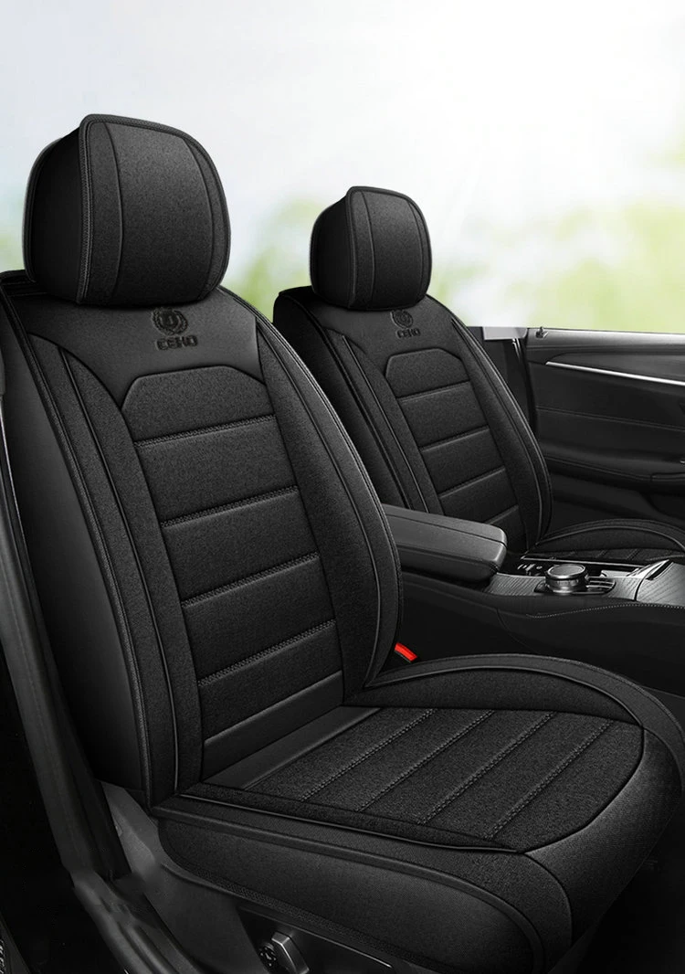 

Универсальные льняные чехлы на автомобильные сиденья для Hyundai Kona Accent Solaris Niro Dodge Journey Caliber RAM 1500, дышащие автомобильные аксессуары