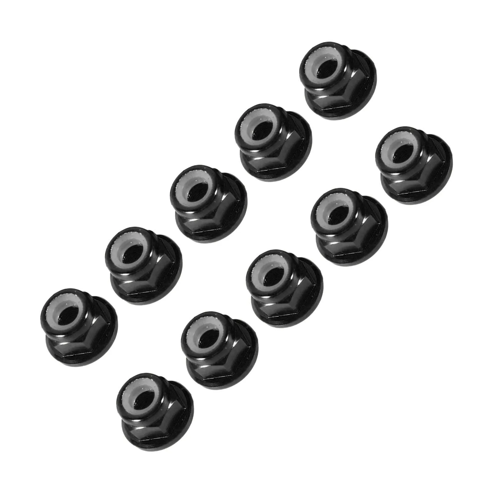 Aluminum Flanged Nylon Lock Anodize M4 Nylon Insert SelfLock Nuts Hex Lock Nut Aluminum Alloy set Self Locking Metal Nuts