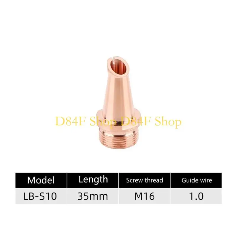 D84F Welding Head Nozzle Quality Copper Material for Precise Welding Works Smooth Wire Feeding for Efficient Welding