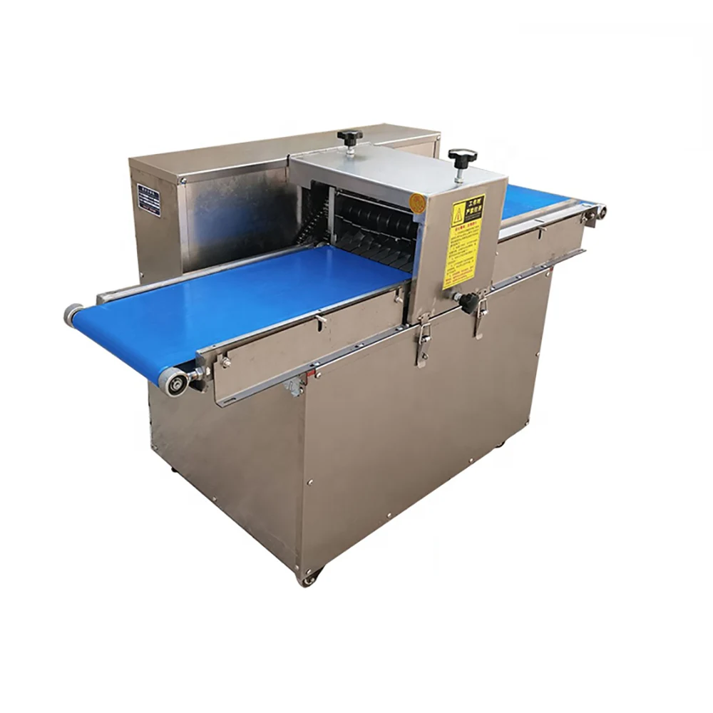 Automatic small meat strips slicing  cutting machine Beef Pork Meat Chicken Breast Jerky frozen fresh meat slicer