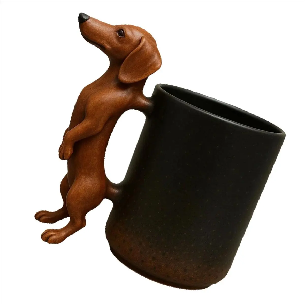 ✼Handmade 11OZ Dachshund Coffee Mug - Cute Wiener Dog Themed Ceramic Cup for Dog Lovers - Gifts for Dachshund Owners