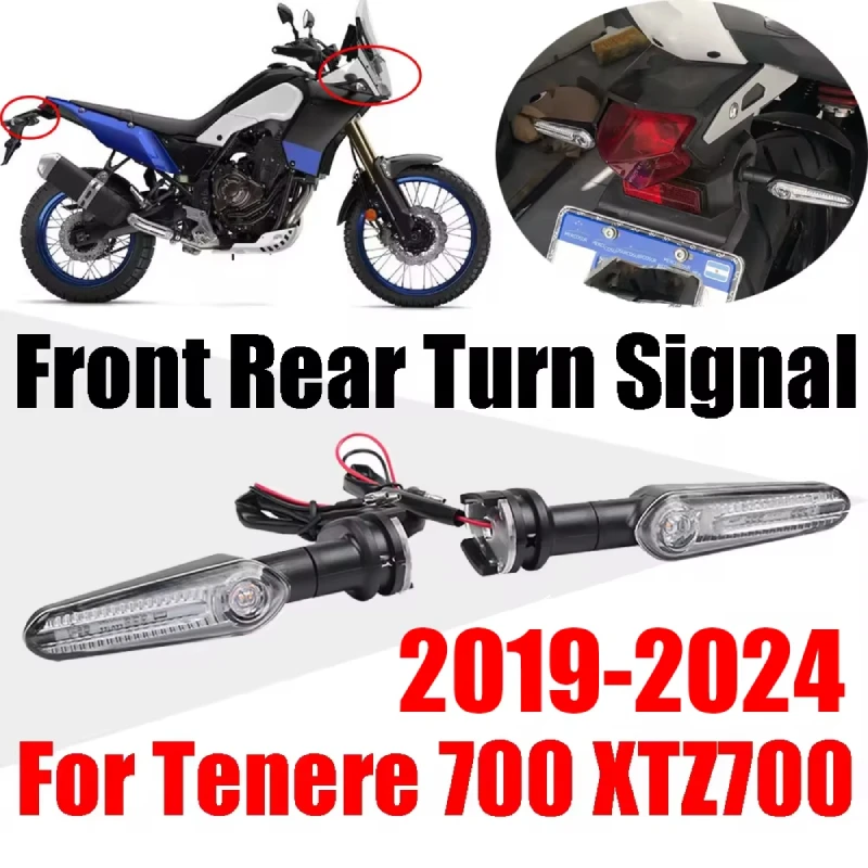 Mini LED Turn Signal Light Moto flashing Light clignotant Moto led For YAMAHA MT07 Tracer 700 XJ6 FZ6 MT09 900 MT10 Motorcycle