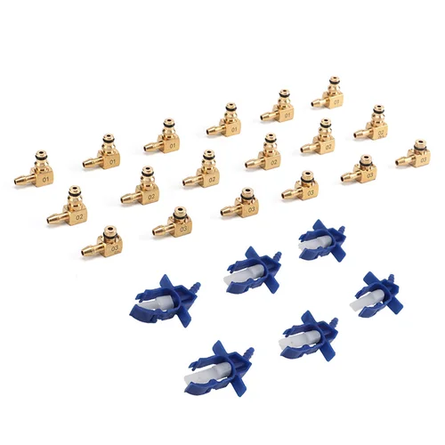 Imagen 2 del producto Kit de prueba de medidor de flujo de inyector de motor diésel, adaptador de riel común de 6 cilindros, kit de diagnóstico de fugas