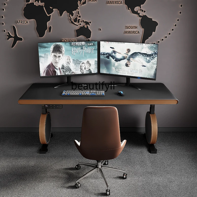 

New electric lifting table workbench intelligent standing office desk e-sports table