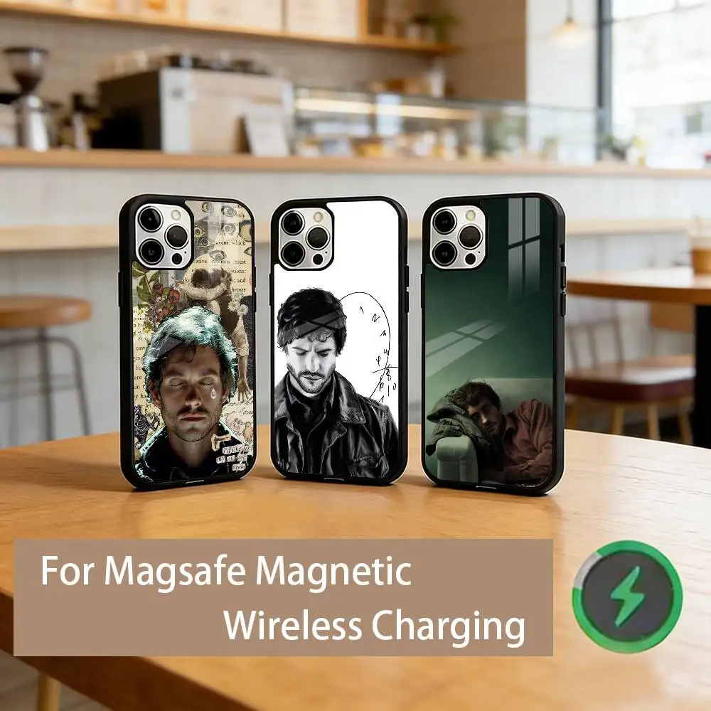 

W-Will G-Graham H-Hannibal Phone Case For iPhone17,16,15,14,13,12,11 Plus,Pro Magnetic For Magsafe Wireless Charging
