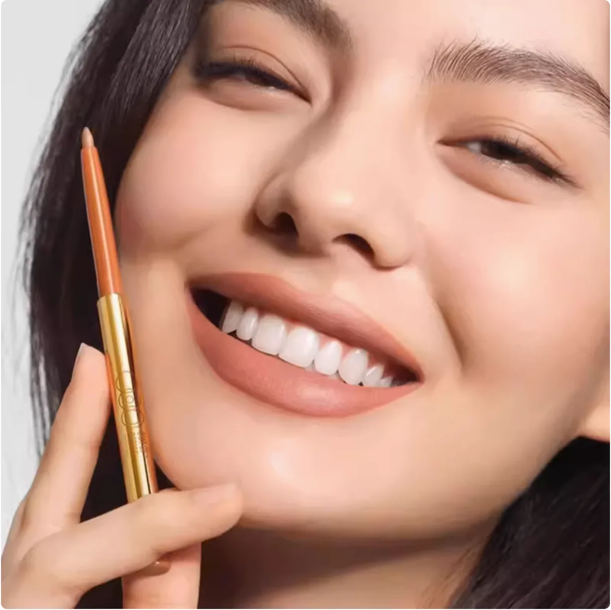 HOUT OF OFFICE OOO delineador de labios mate lápiz labial de larga duración contorno de lápiz labial regordete con sacapuntas cosméticos de maquillaje desnudo