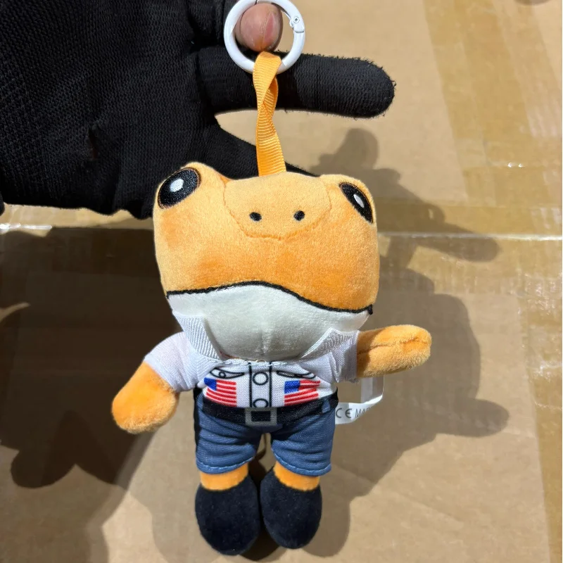 15 cm süßer Frosch-Plüsch-Schlüsselanhänger, weicher Stofftier-Anhänger, Cartoon-Taschenanhänger, Kinder-Geschenk-Dekor