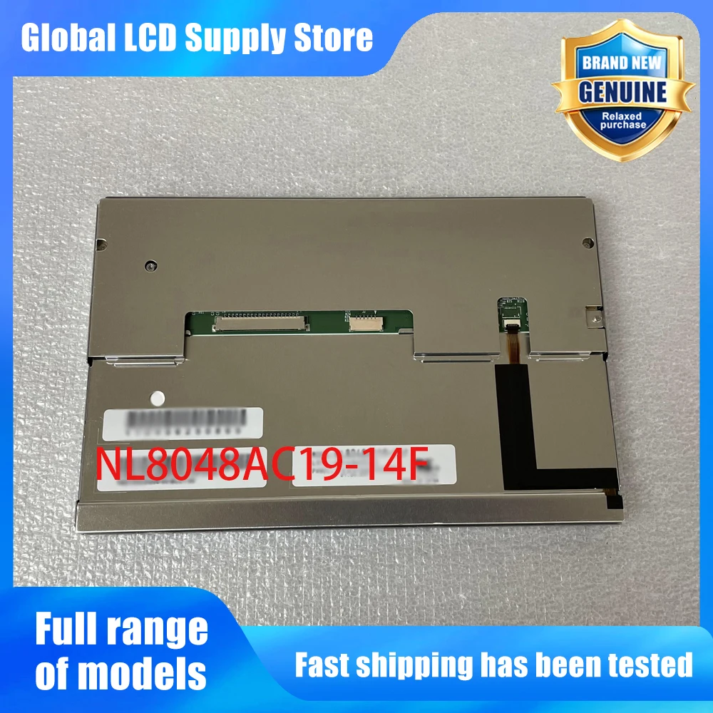 NL8048AC19-14F New Original A-Grade 7 inch 800x480 LCD Display Screen for Industrial Equipment