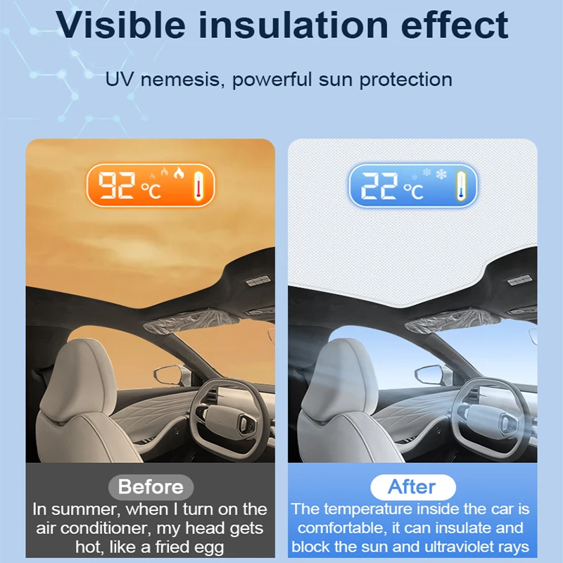 ل Volkswagen VW ID.4 ID4 CROZZ 2021 ~ 2025 2022 2023 2024 الامتزاز الكهروستاتيكي كوة أقنعة فتحة سقف ظلة الملحقات #4