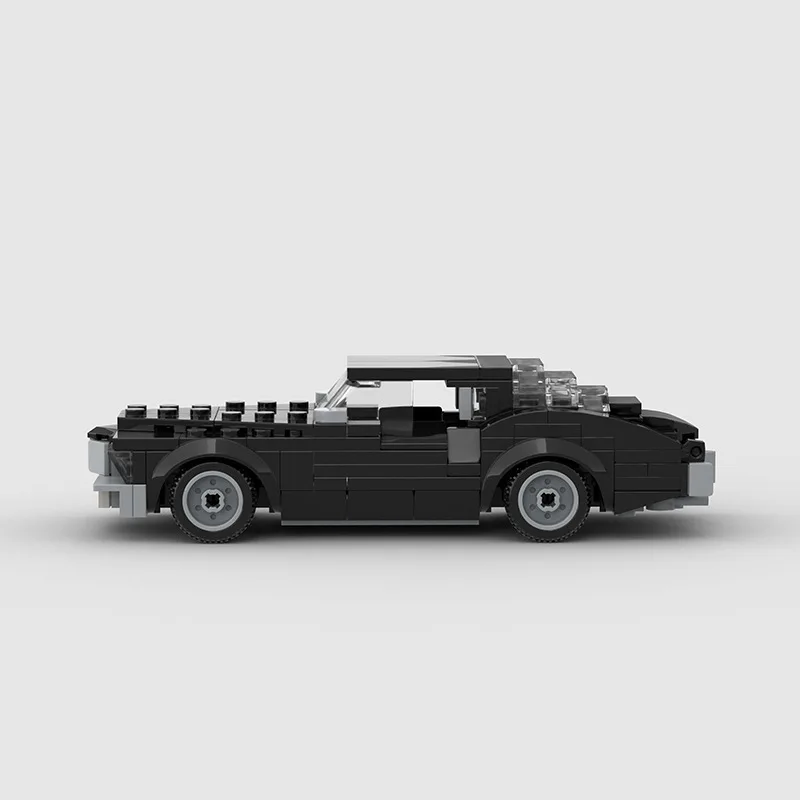 Compatible with Lego small particles retro future racing car puzzle assembly children's building blocktoyscross-border wholesale