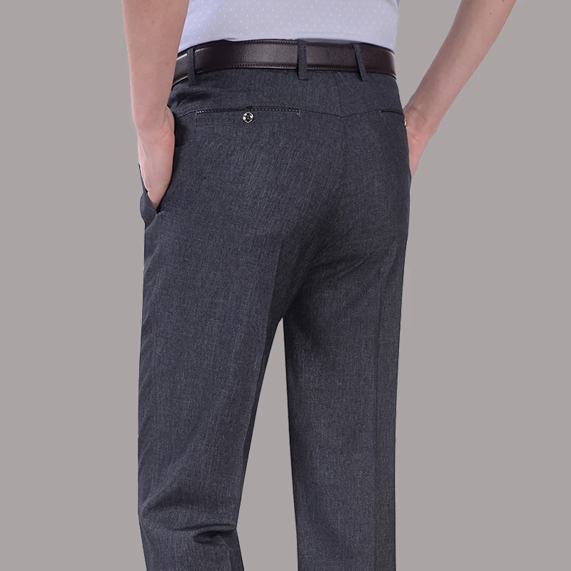 Fashion Zipper Button Pockets Solid Color Business Pants Men's Clothing 2024 Summer New Loose All-match High Waist Trousers