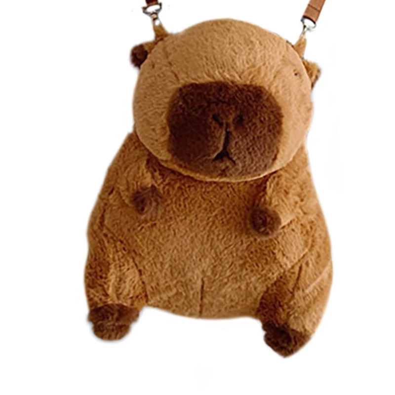 Unique Capybara Designs Plush Backpacks School Bag Daypacks for Animal Enthusiasts