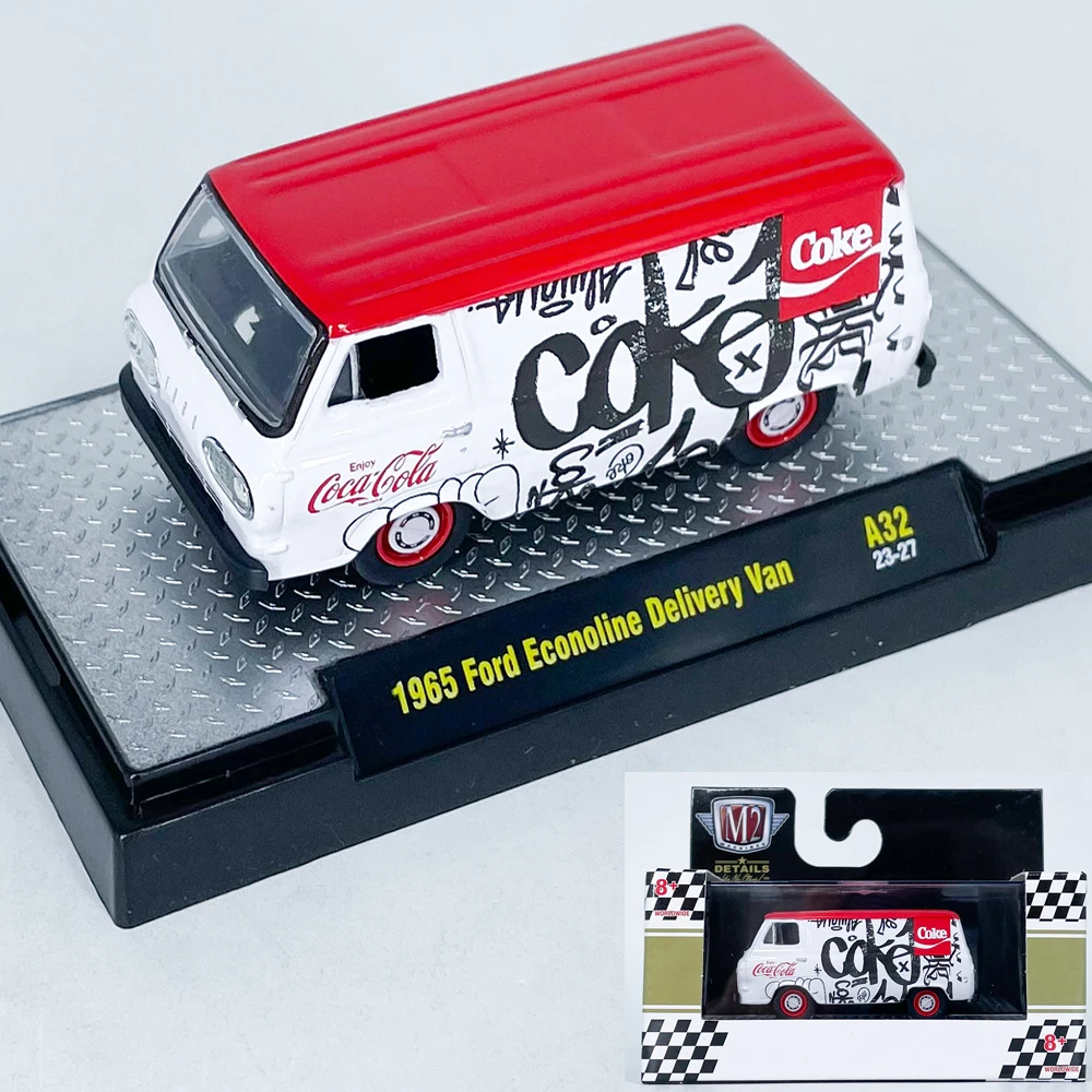 M2 Machines 1/64 1965 ford Econoline Delivery van Die-cast alloy car model collection display child gift