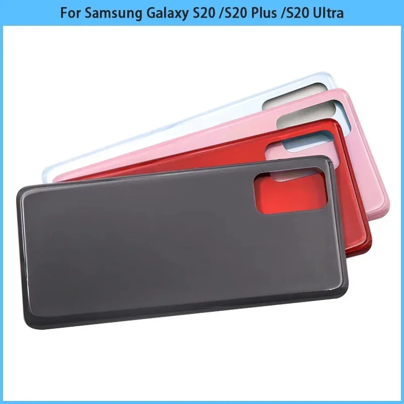 لسامسونج غالاكسي S20 g980 S20 plus الغطاء الخلفي الخلفي S20 الترا الباب الخلفي ثلاثية الأبعاد لوحة زجاجية الإسكان لاصق استبدال #5