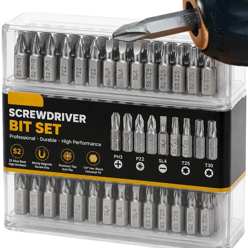 Screw Bit Mix Set Anti Slip Tips Electric Screwdriver Bit 1/4