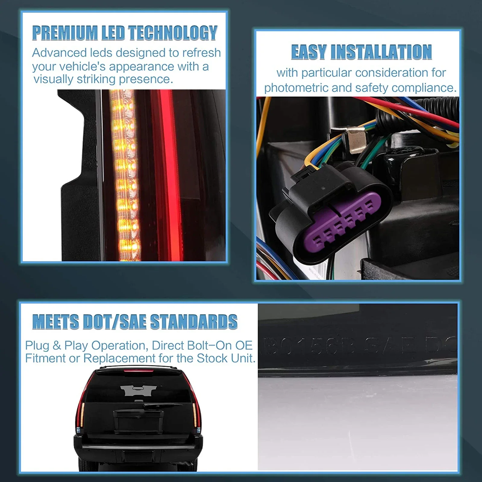 

TYPY новый светодиодный задний фонарь, обновленный, модифицированный для Chevrolet Suburban GMC, задний фонарь 2004-2014, динамический сигнальный задний фонарь, автоаксессуары