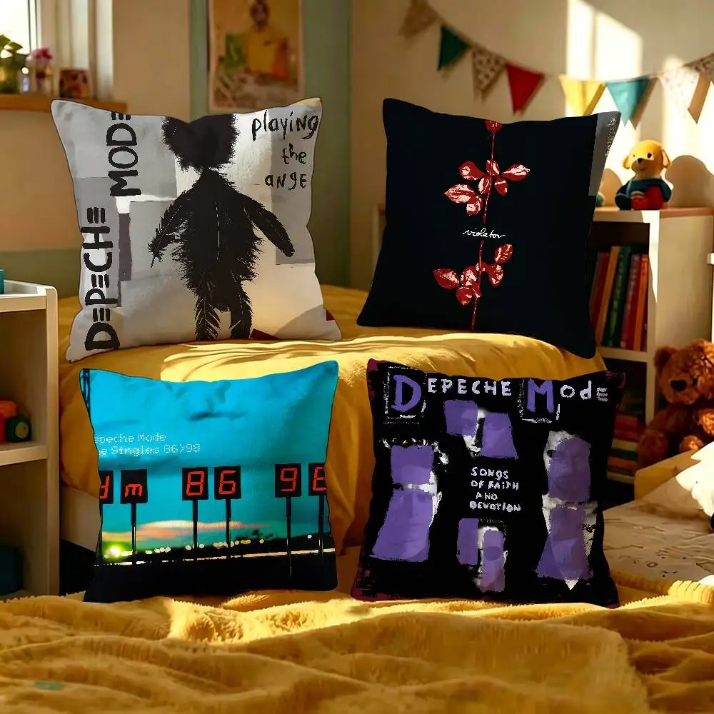 Dark Rock D-Depeche M-Mode Band Pillow Anime Pillow Sofa Bed Head Pillow Cover Cushion Cover 45x45 cm Fashion