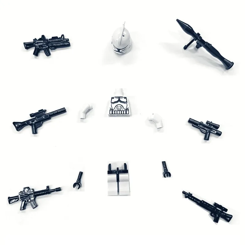 Small Particle Building Block Toy Figurine Accessories Soldier Warrior Model Puzzle Components Boys' Holiday Gift view 6