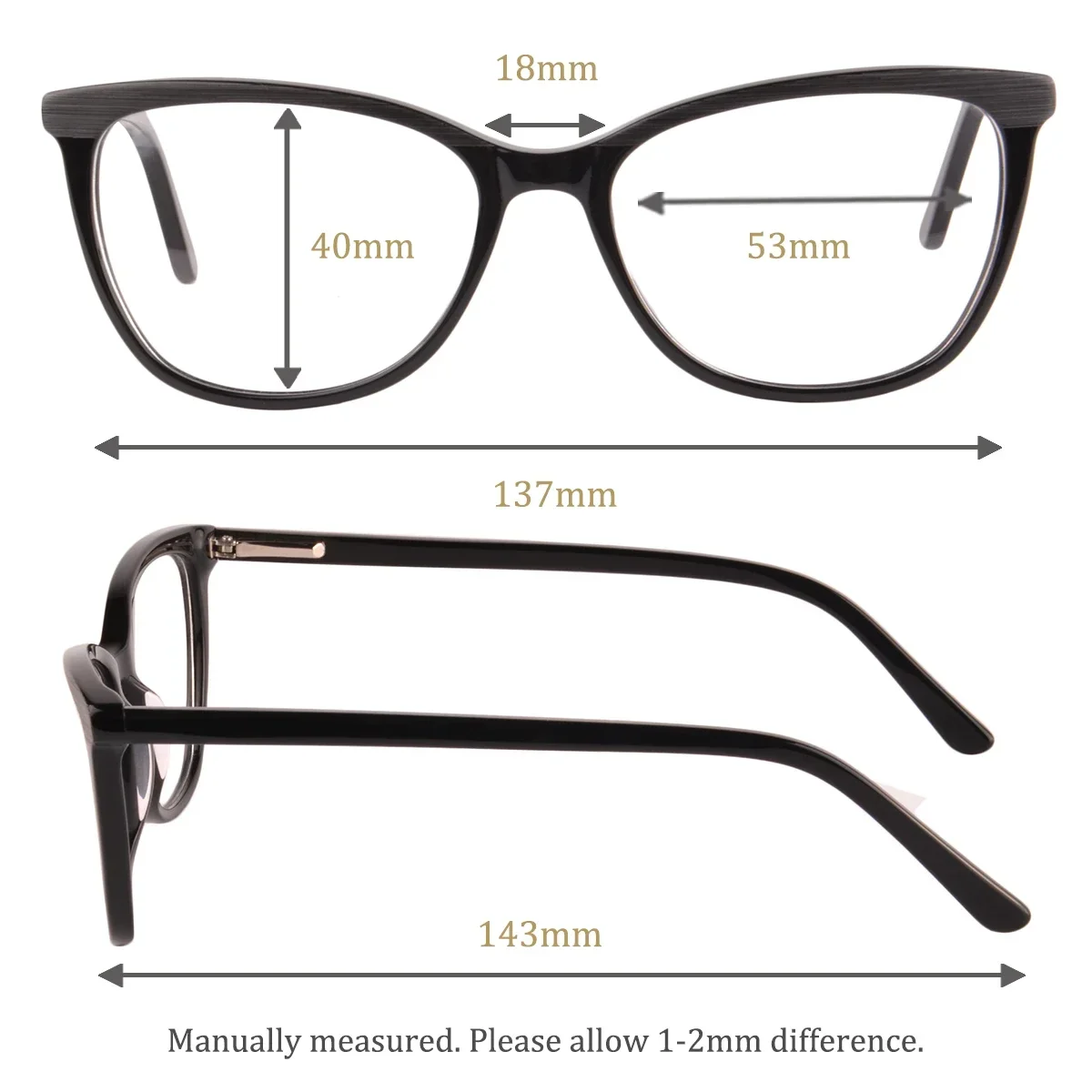 Progressive multifocal Reading Glasses for women  acetate frame multifocal grade glasses near and far OPTO Freefrom wide vision