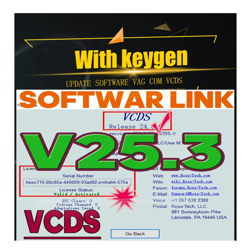 UPDATE SOFTWARE VAG-COM OBD2 Scanner HEX V2 USB Interface FOR V-W AU-DI Sk-oda Se-at Unlimited VINs Atmega162 Multilingual VCDS - Image 6