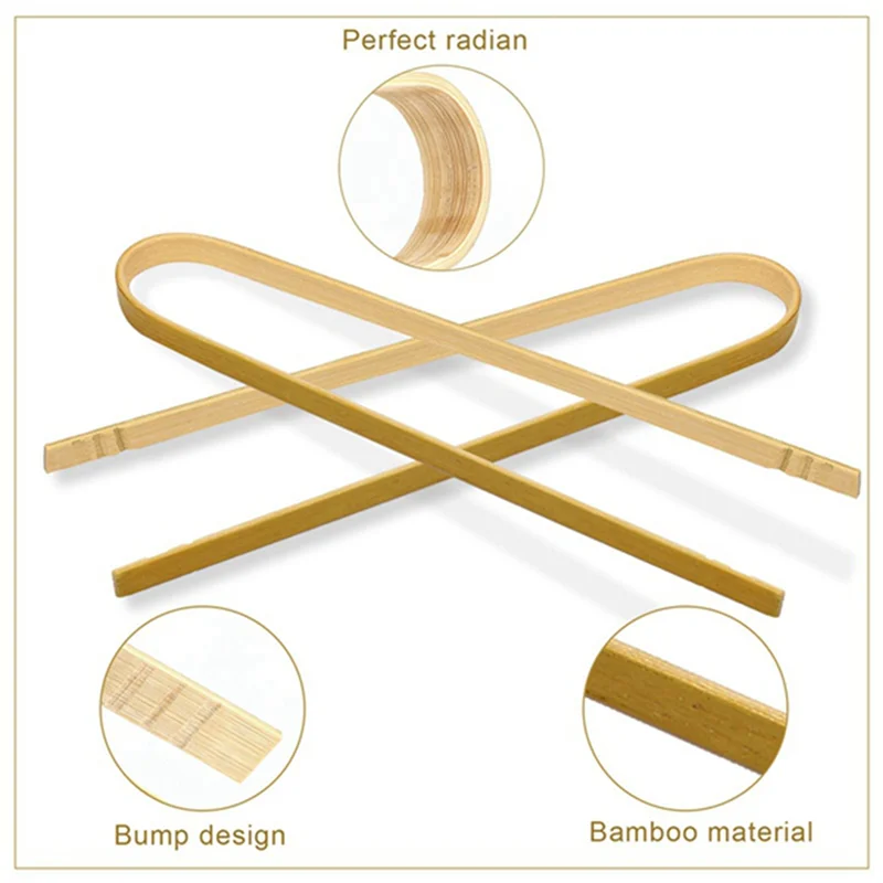 

【Best Selling】120Pcs Wooden Bamboo Tongs Cooking Utensils Mini Bamboo Tongs Natural Toast Tongs For Cooking
