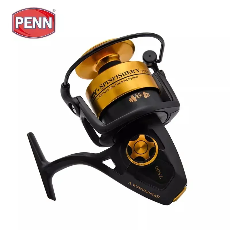 

USA PENN Metal Body Spinfisher SSV 6500-9500 Sea Saltwater Spinning Fishing Reel IPX5 for Deep Sea Tuna