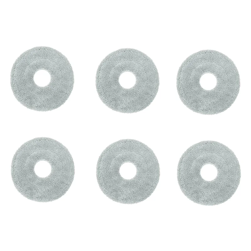 B99A-6 Pcs Cleaning Rag For Dreame Mova E30 Ultra / Trouver E30 Ultra Robot Vacuum Cleaner Parts Replacement