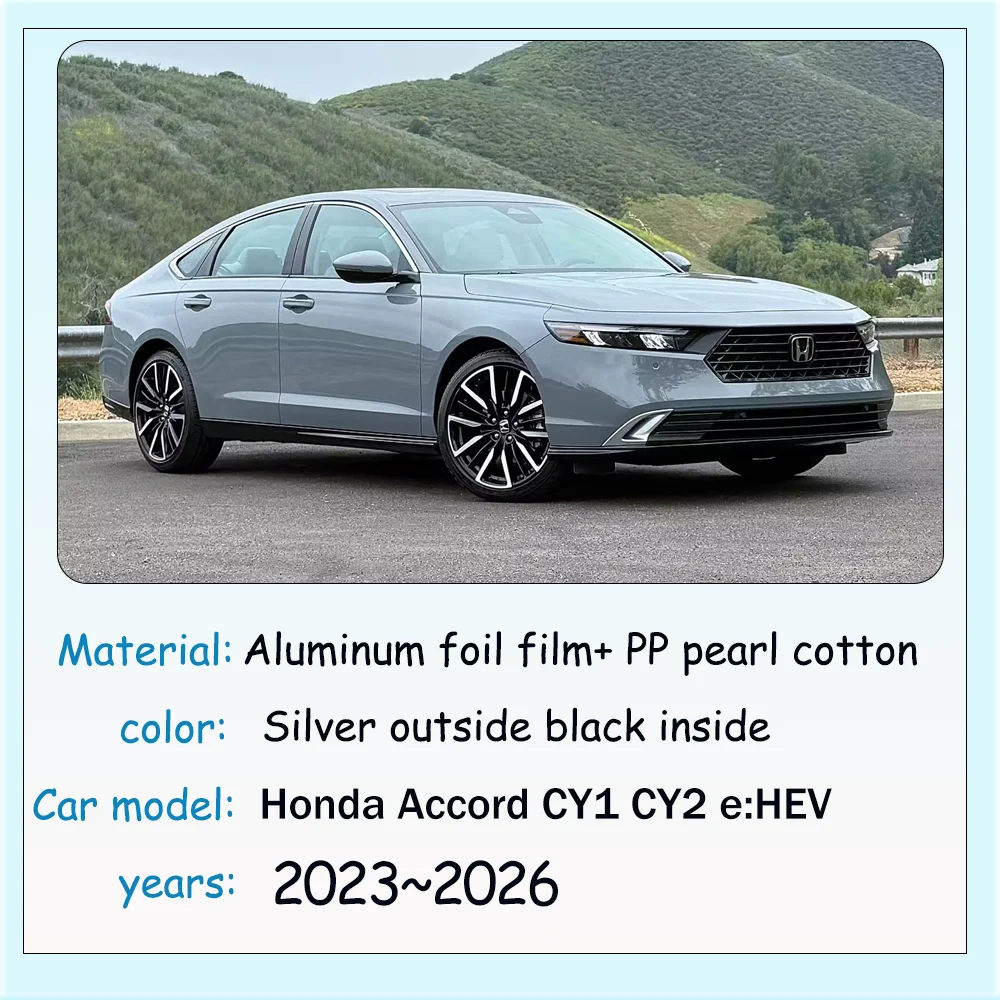 Для Honda Accord CY1 CY2 e:HEV 2023 ~ 2026 2024 2025 автомобильный солнцезащитный козырек в стиле мансарда, лобовое стекло, солнцезащитный козырек, УФ-зонтик, аксессуары
