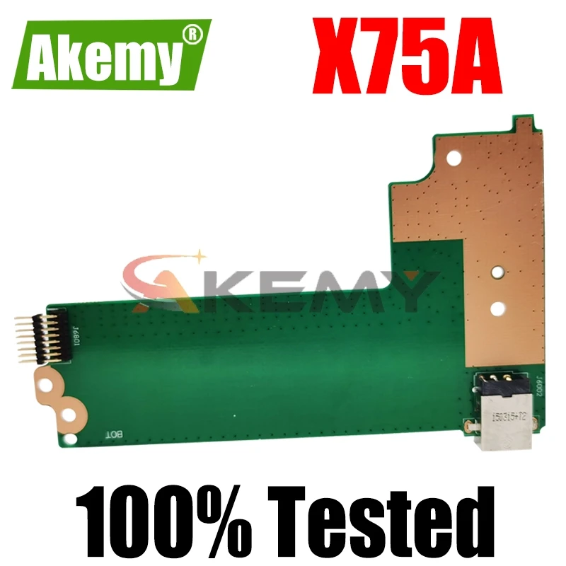 

Akemy Original For Asus X75A X75V X75VD DC POWER BOARD X75VD_DC_BOARD REV:2.0 60-NC0DC1000 100% Tested Fast Ship