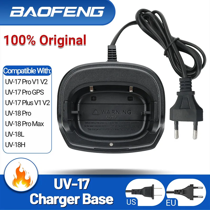 

Зарядное устройство BAOFENG для двухсторонней радиосвязи UV17 UV18 PRO