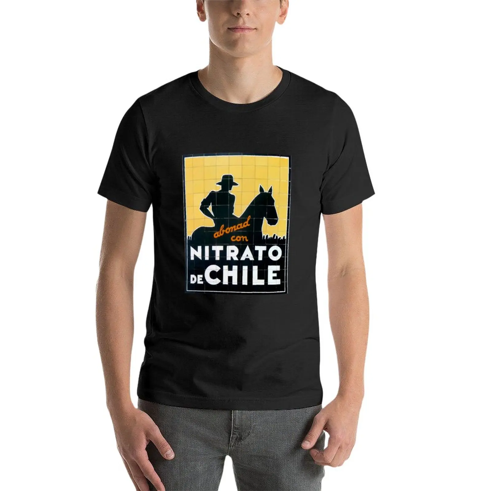 New Nitrato de chile old city spanish logo T-Shirt funny t shirt black t shirts black t shirts for men