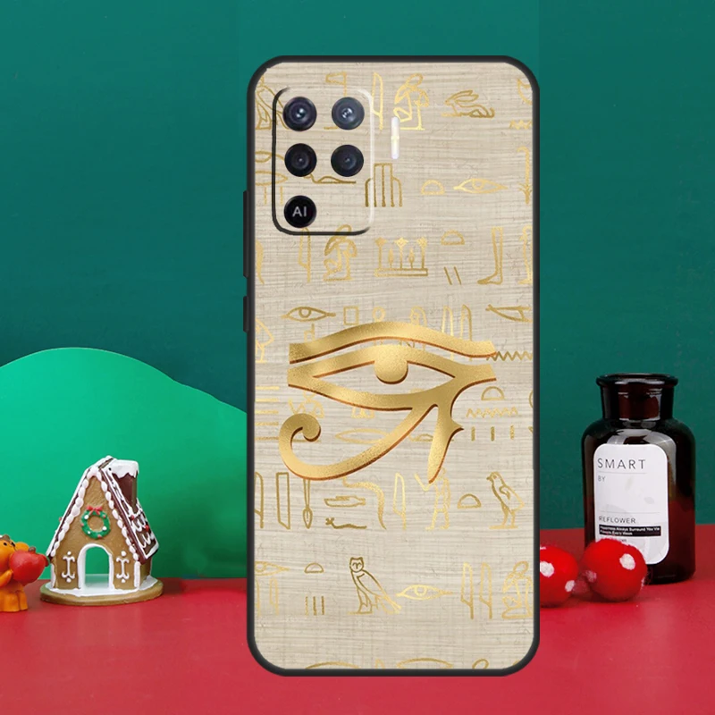 Eye of Horus Egypt For OPPO A17 A77 A79 A98 A78 A58 A5 A9 A53 A15 A96 A76 A16 A74 A94 A52 A72 A54 A57 S Case