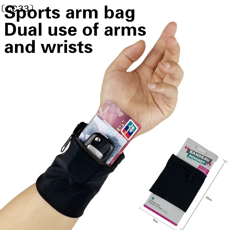 

1PC Zipper Running Bags Lightweight Wrist Wallet Pouch For Phone Key Card Sweatband Gym Fitness Cycling Wristband Arm Bag〔CC33〕