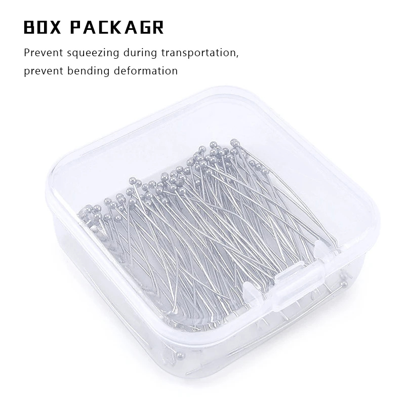 

50/100 шт. позолоченных штифтов с шариковыми головками из нержавеющей стали, фурнитура для изготовления ювелирных изделий, аксессуары для рукоделия и DIY украшений