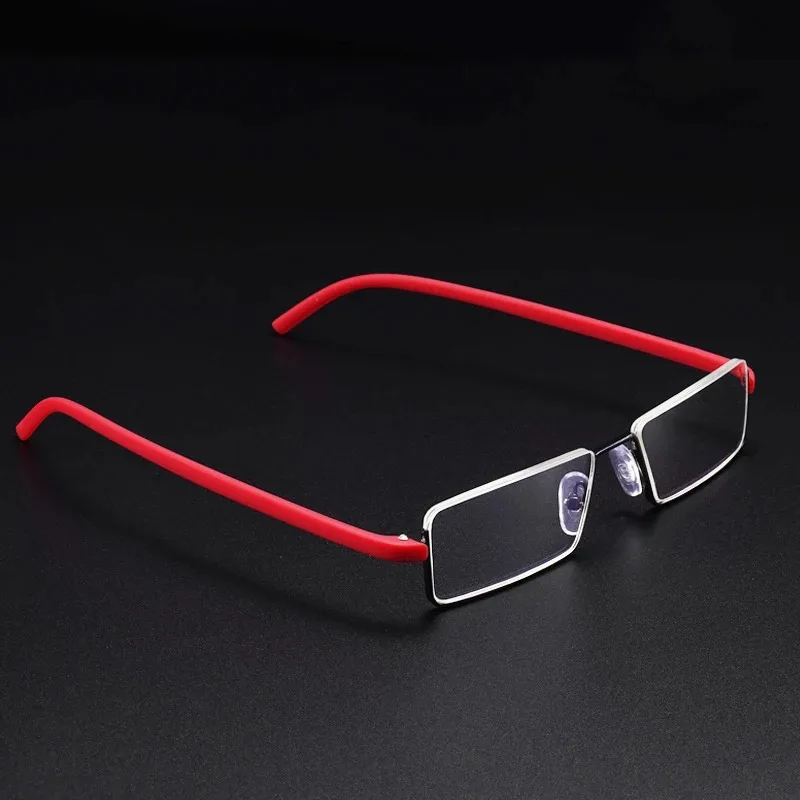 Anti blue light Coated Lenses Business Half Frameless Ultra-light Portable Reading Glasses + Box +1.25 +1.5 +1.75 +2.25 To +4 image 3