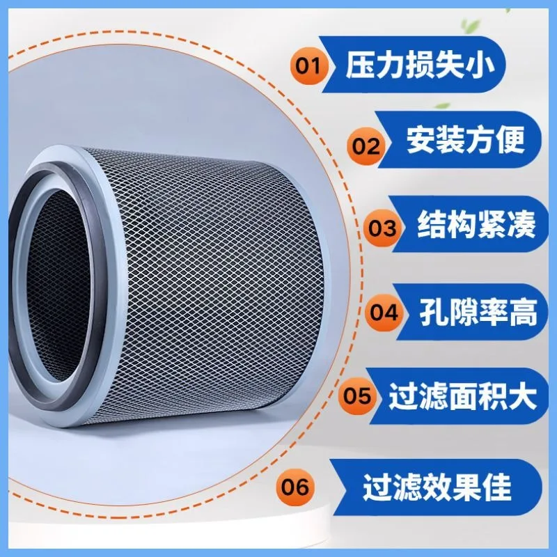 Glass Fiber Filter Cartridge Industrial Air Filter Element For Mist Oil Smoke Dust Oil Mist Collector