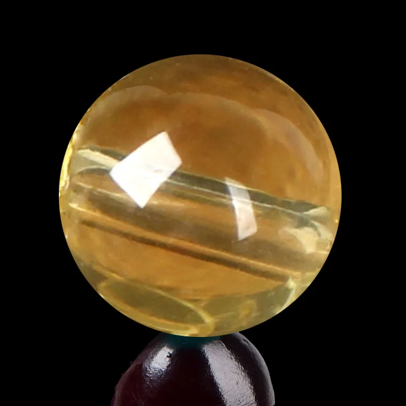 5A Natural Lemon Citrine Single Bead DIY Beads Crystal Jewelry Making