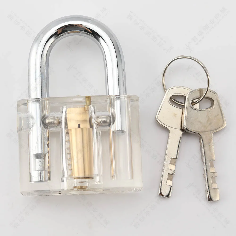 ZHEYI With Smart Keys   Cutaway Inside View Of Practice Lock Transparent Padlock Training Skill Pick View Padlock For Locksmith